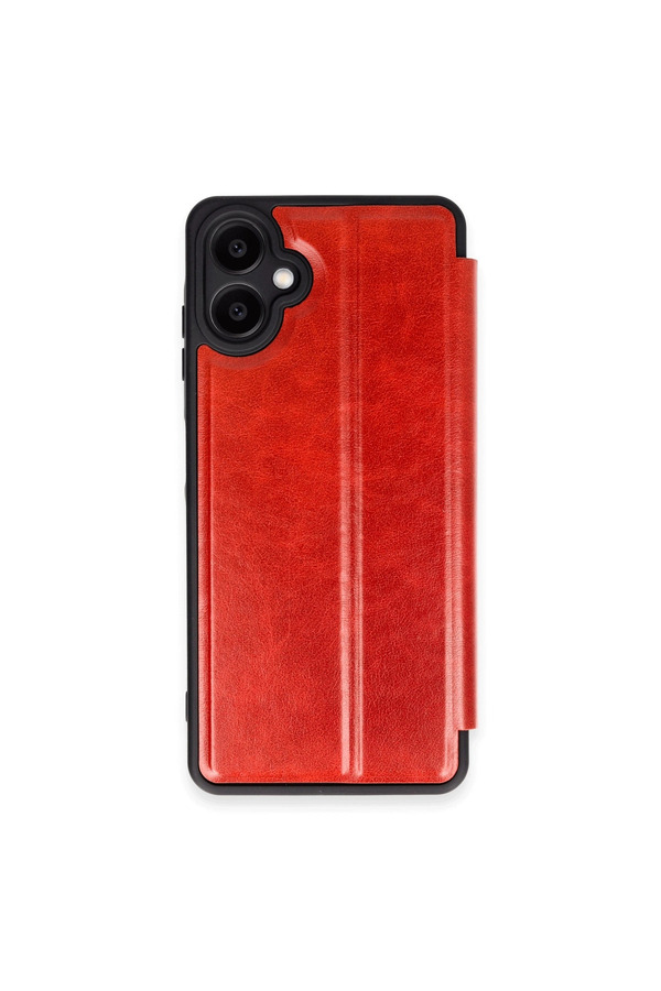 Evimdeyokyok Samsung Galaxy A06 Kılıf Flip Cover - Kırmızı