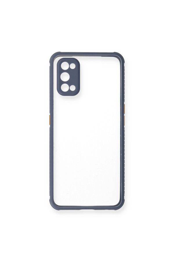 Evimdeyokyok Realme 7 Pro Kılıf Miami Şeffaf Silikon - Gri