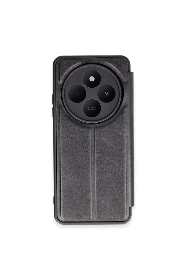 Evimdeyokyok Xiaomi Redmi 14C Kılıf Flip Cover - Siyah