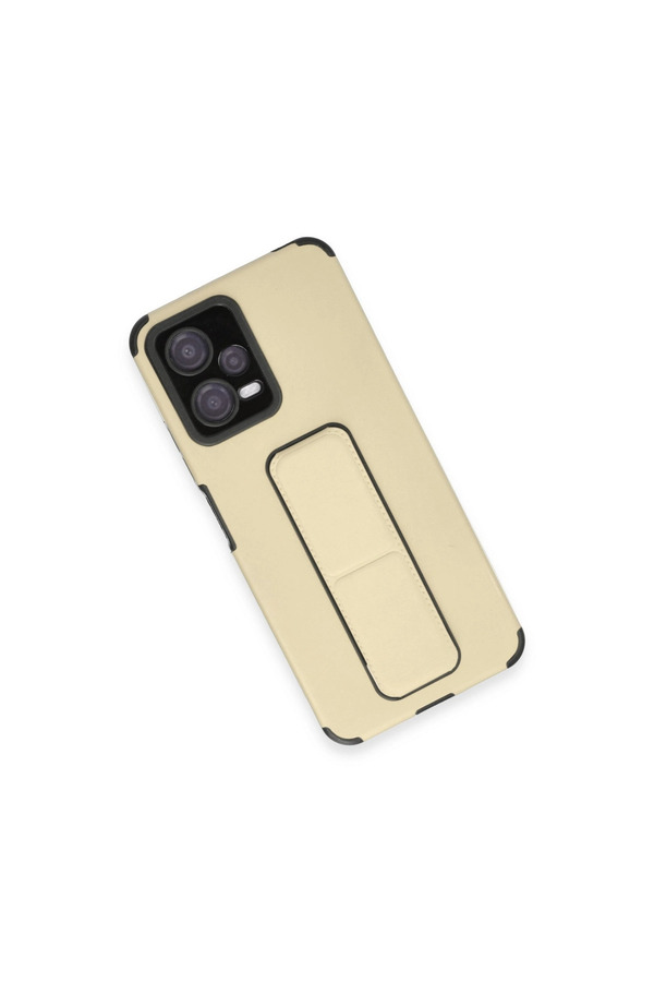 Evimdeyokyok Xiaomi Poco X5 5G Kılıf Mega Standlı Silikon - Gold