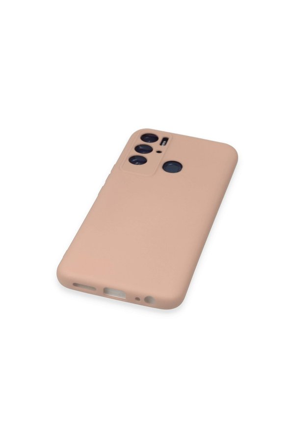 Evi̇mdeyokyok Tecno Pova Neo Kılıf Nano İçi̇ Kadi̇fe Si̇li̇kon - Pudra