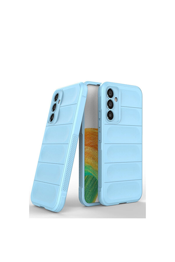 Evi̇mdeyokyok Samsung Galaxy M34 5G Kılıf Opti̇mum Si̇li̇kon - Sky Blue