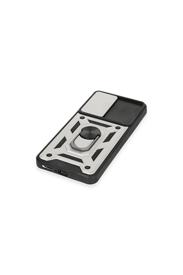 Evi̇mdeyokyok Xi̇aomi̇ Mi̇ 12T Pro Kılıf Pars Lens Yüzüklü Si̇li̇kon - Gümüş