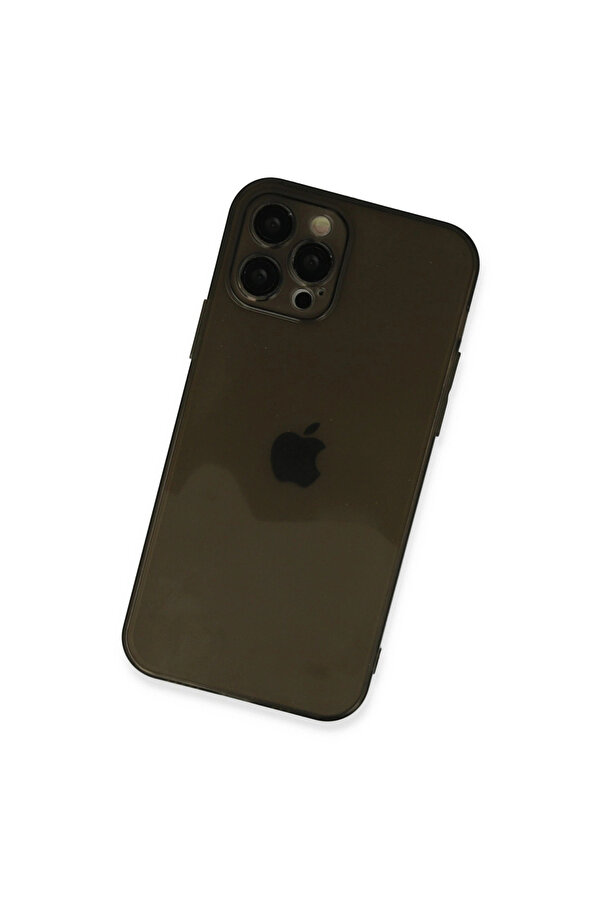 Evi̇mdeyokyok Apple İphone 12 Pro Kılıf Fly Lens Si̇li̇kon - Si̇yah