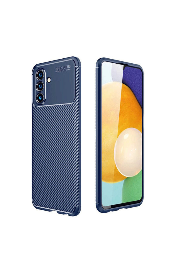Evimdeyokyok Samsung Galaxy A36 Kılıf Auto Focus Karbon Kapak - Lacivert