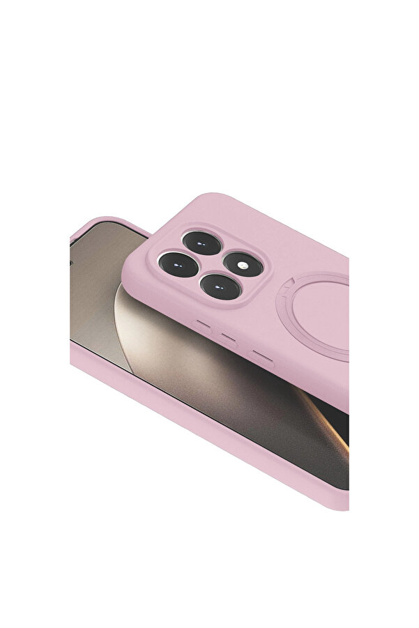 Evi̇mdeyokyok Xi̇aomi̇ Mi̇ 15T Regal Magsafe Standlı Kapak - Açık Pembe