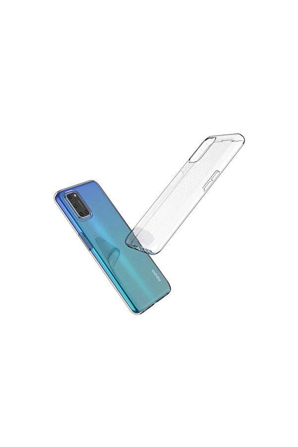 Evi̇mdeyokyok Oppo A52 Kılıf Lüx Şeffaf Si̇li̇kon