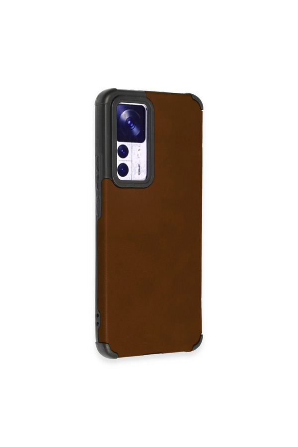 Evimdeyokyok Xiaomi Mi 12T Kılıf Loop Deri Silikon - Kahverengi