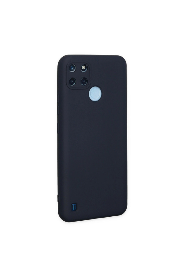 Evimdeyokyok Realme C25Y Kılıf Nano İçi Kadife Silikon - Lacivert