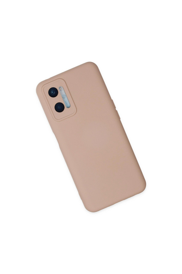 Evimdeyokyok Oppo A96 Kılıf Nano İçi Kadife Silikon - Pudra