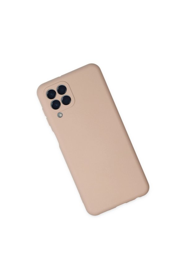 Evimdeyokyok Samsung Galaxy M33 Kılıf Nano İçi Kadife Silikon - Pudra
