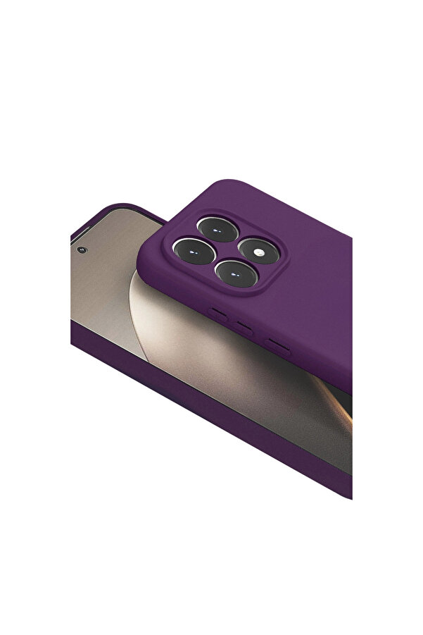 Evi̇mdeyokyok Xi̇aomi̇ Mi̇ 15T Regal Magsafe Standlı Kapak - Deri̇n Mor