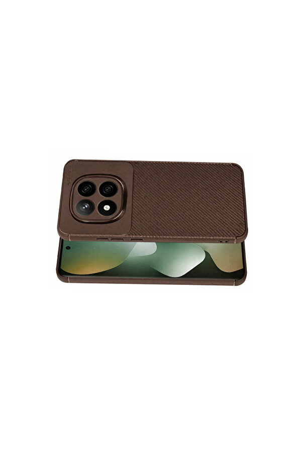 Evi̇mdeyokyok Xi̇aomi̇ Redmi̇ Note 15 Pro 5G Auto Focus Karbon Kapak - Kahverengi̇