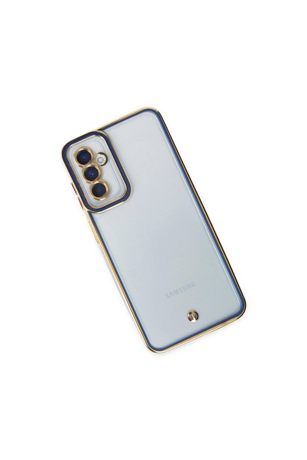 Evimdeyokyok Samsung Galaxy M23 Kılıf Liva Lens Silikon - Mavi