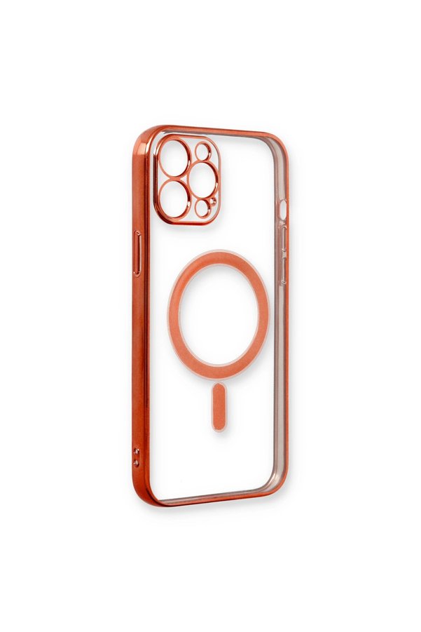 Evimdeyokyok Apple İphone 12 Pro Kılıf Magneticsafe Lazer Silikon - Kırmızı