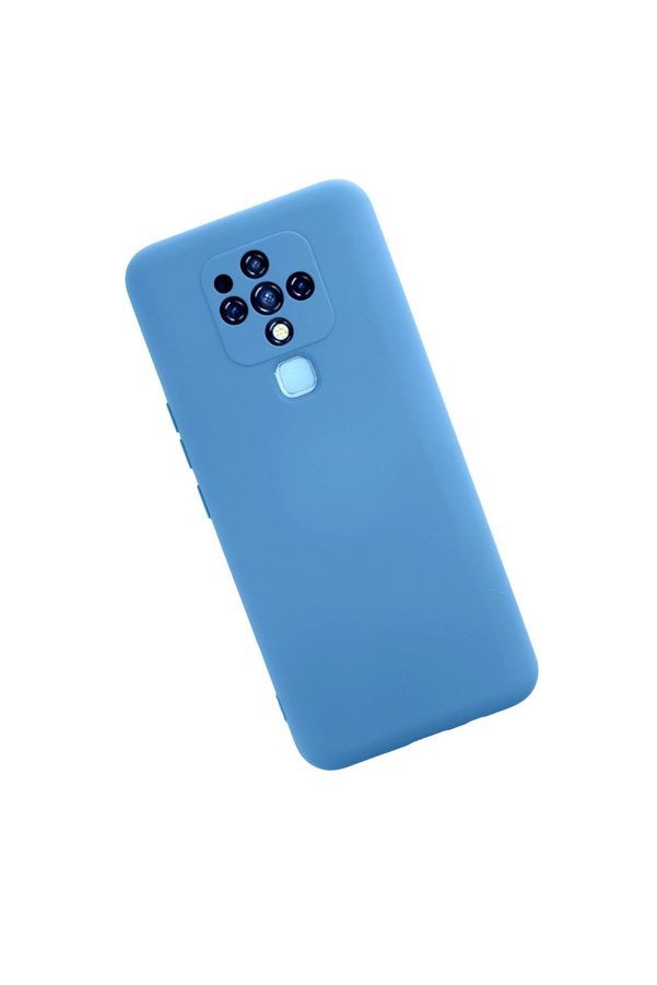 Evi̇mdeyokyok Tecno Camon 16 Kılıf Nano İçi̇ Kadi̇fe Si̇li̇kon - Mavi̇