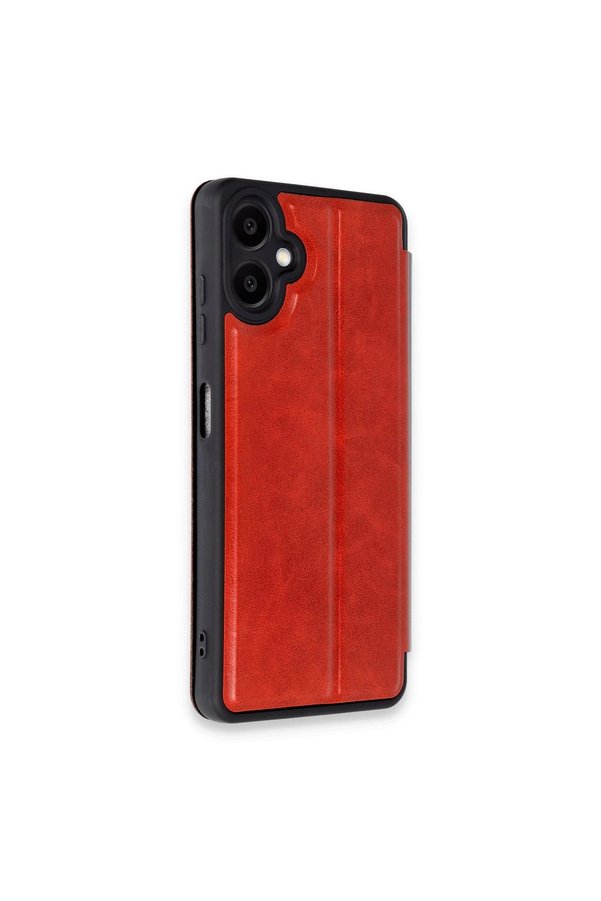 Evimdeyokyok Samsung Galaxy A06 Kılıf Flip Cover - Kırmızı