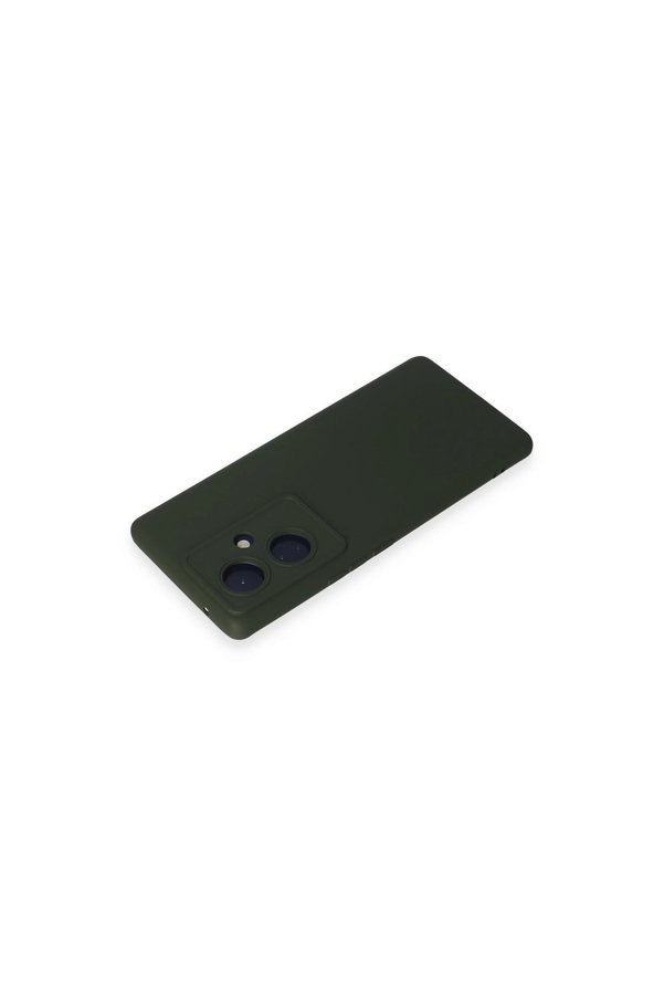 Evimdeyokyok Vivo V29 Lite Kılıf Nano İçi Kadife Silikon - Koyu Yeşil
