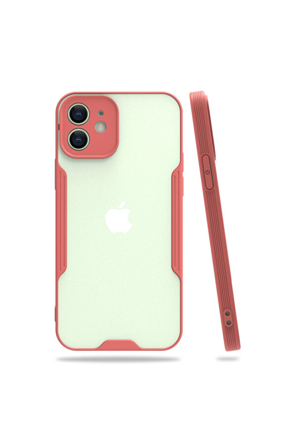 Evi̇mdeyokyok Apple İphone 12 Kılıf Plati̇n Si̇li̇kon - Pembe