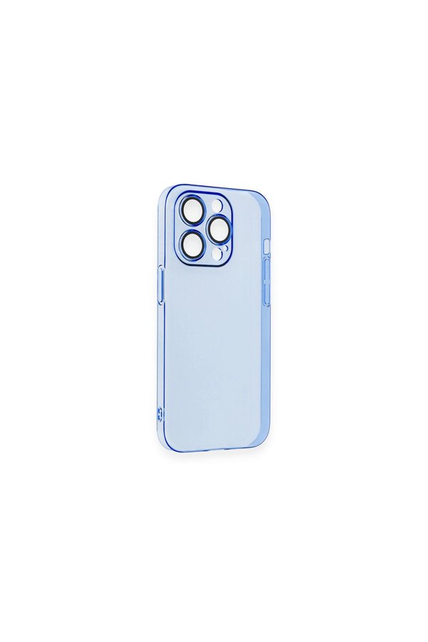 Evimdeyokyok Apple İphone 14 Pro Kılıf Armada Lensli Kapak - Sierra Blue
