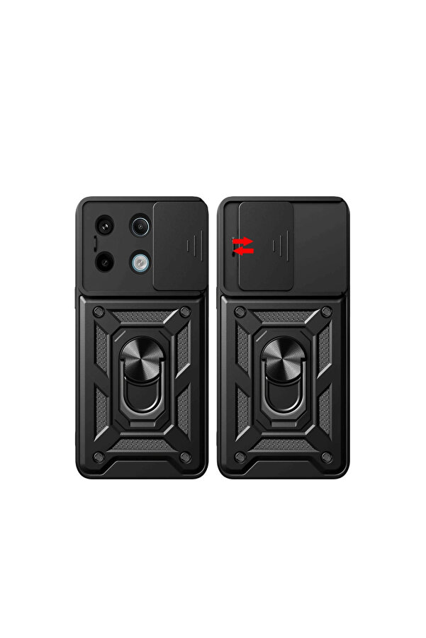 Evi̇mdeyokyok Xi̇aomi̇ Redmi̇ Note 13 Pro 4G Pars Lens Yüzüklü Si̇li̇kon - Yeşi̇l