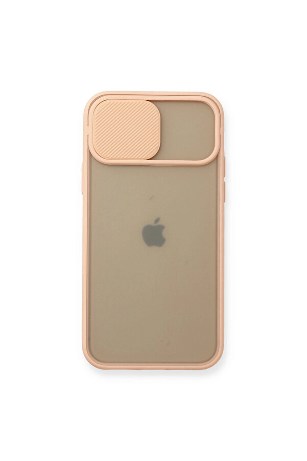 Evi̇mdeyokyok Apple İphone 11 Pro Kılıf Palm Buzlu Kamera Sürgülü Si̇li̇kon - Pembe