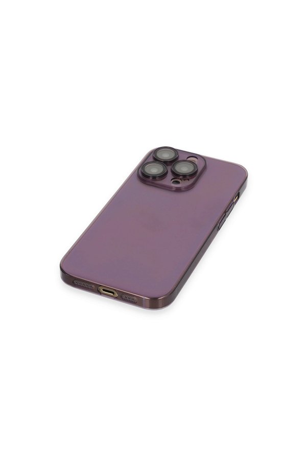 Evimdeyokyok Apple İphone 14 Pro Kılıf Armada Lensli Kapak - Derin Mor