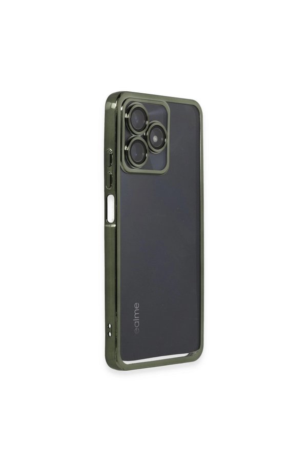 Evi̇mdeyokyok Realme C53 Kılıf Razer Lensli̇ Si̇li̇kon - Yeşi̇l