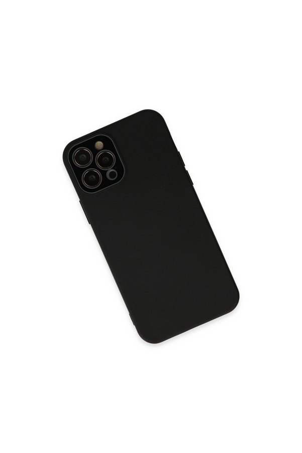 Evimdeyokyok Apple İphone 12 Pro Kılıf Lansman Glass Kapak - Siyah