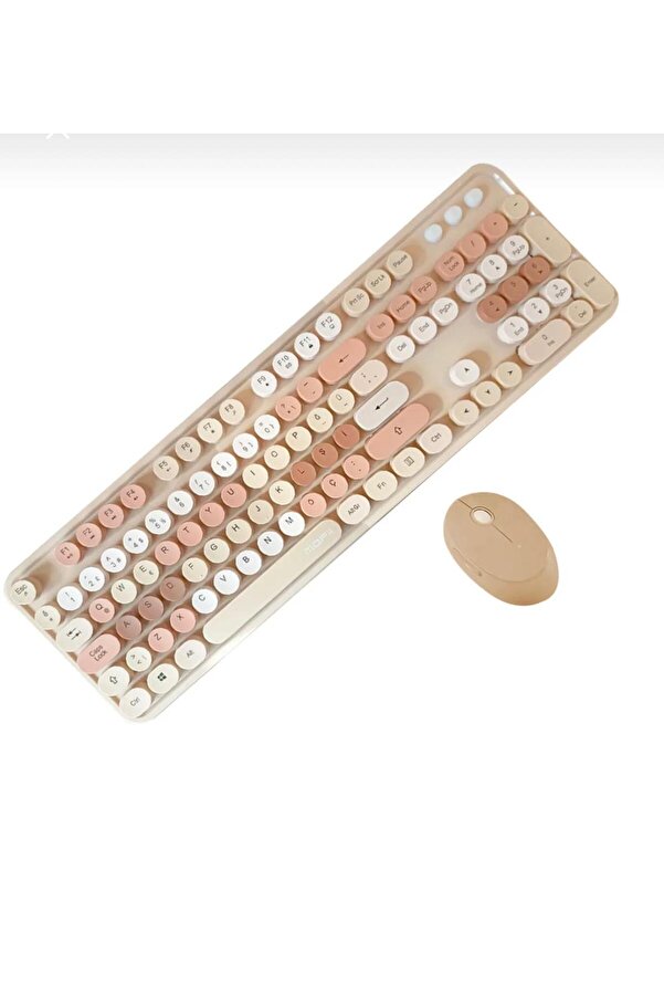 Evi̇mdeyokyok Mofi̇i̇ Zr513/K Sweet Kahverengi̇ Klavye Mouse Set
