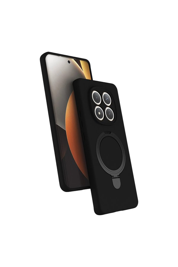 Evimdeyokyok Xiaomi Redmi Note 15 Pro 4G Regal Magsafe Standlı Kapak - Siyah