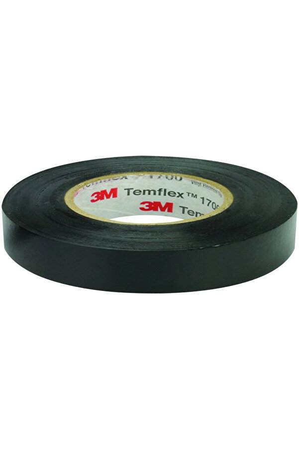 3M Temflex 1300E Si̇yah Pvc Izole Bant 0.13X19X0.1M Izole Elektri̇k Bandı 1 Adet