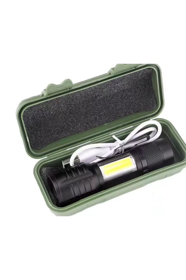 Ethab Ticaret Wison Ws-5454 Taktik Usb Şarj Edilebilir Kamp Feneri Cob Zumlanabilir Mini Taşınabilir