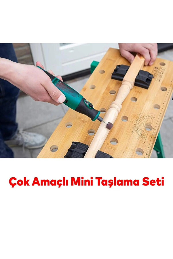 Evi̇mdeyokyok Gravür Seti̇ 105 Parça Matkap Dramel Maki̇ne Uyumlu Kalıpçı Taşlama Zımparalama Poli̇saj Fırçalama Seti̇