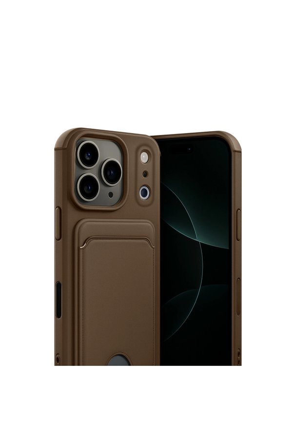 Evimdeyokyok Apple İphone 17 Pro Max Kelvin Kartvizitli Silikon - Kahverengi
