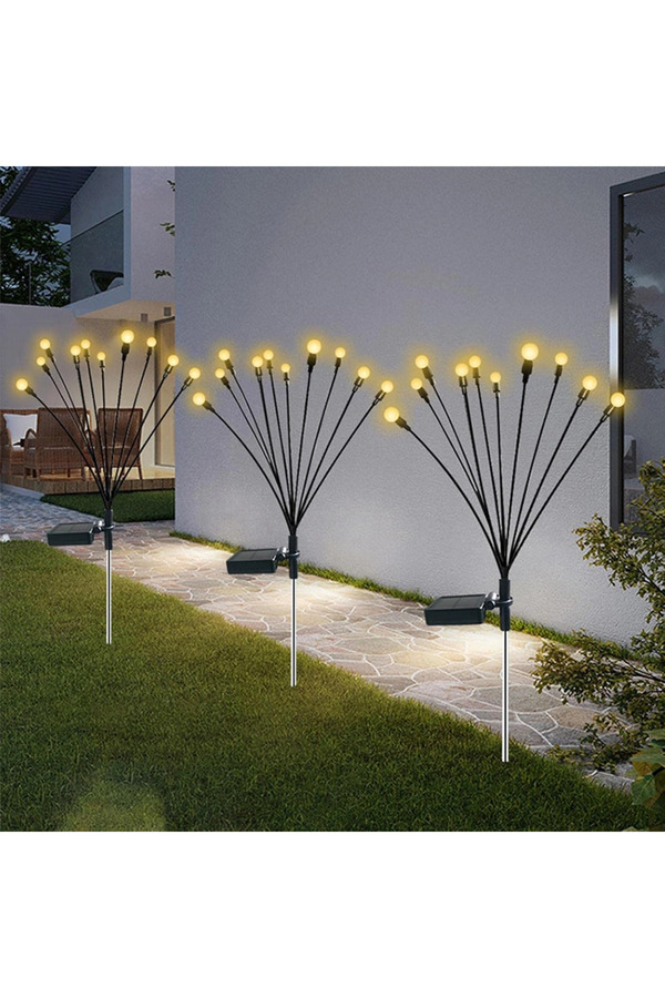 Evi̇mdeyokyok 2 Li̇ Solar Bahçe Aydınlatması 8 Ledli̇ 2 Modlu Gün Işığı