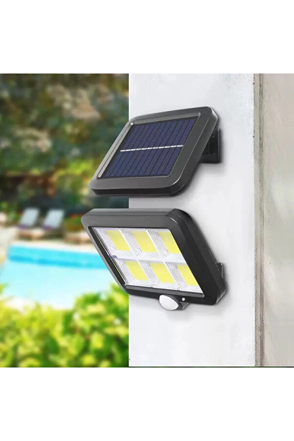 Evi̇mdeyokyok 120 Cob Led Solar Panelli̇ 3 Modlu Duvar Lambası Uzaktan Kumandalı Mz-302K