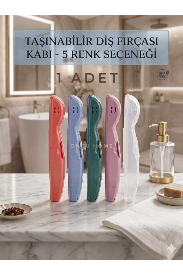 ongu home Diş Fırçası Kutusu Saklama Kabı Hijyenik Seyahat Ve Ev Kullanımı Diş Fırçalık 1 Adet
