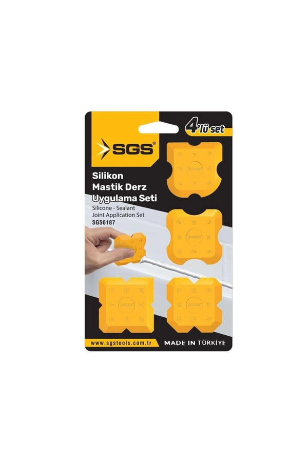 Balance Li̇fe Mey İthalat® Sgs 6187 Si̇li̇kon Masti̇k Derz Çekme Aparatı 4 Parça