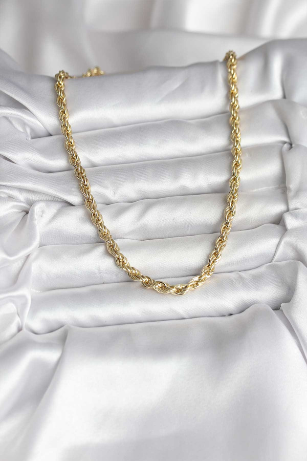Ethab Gi̇yi̇m 14K Gold Renk Kaplama Burgu Model Cm Kadın Kolye 5886 - Glst9354-3270