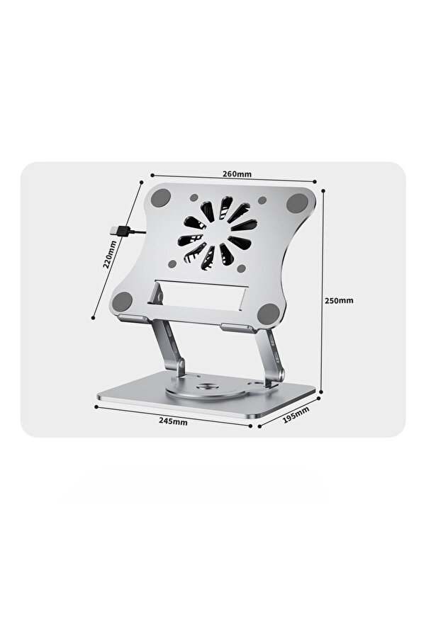 Evi̇mdeyokyok 6.1 Stand Dönerli̇ Fanli̇ Zr986