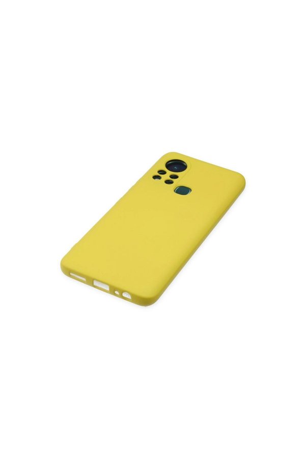 Ethab Ticaret Glb-Stl41414 İnfinix Hot 11S Kılıf Nano İçi Kadife Silikon - Sarı