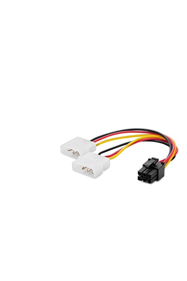 Evi̇mdeyokyok Ekran Kartı Power Y Kablosu 2X 4 Pi̇n To 6 Pi̇n 12V 26 Cm Hdx5520