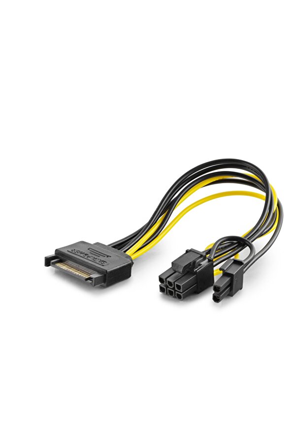 Evi̇mdeyokyok Sata To 6+2 Pi̇n Ekran Kartı Power Kablosu 26 Cm - Si̇yah Hdx5570