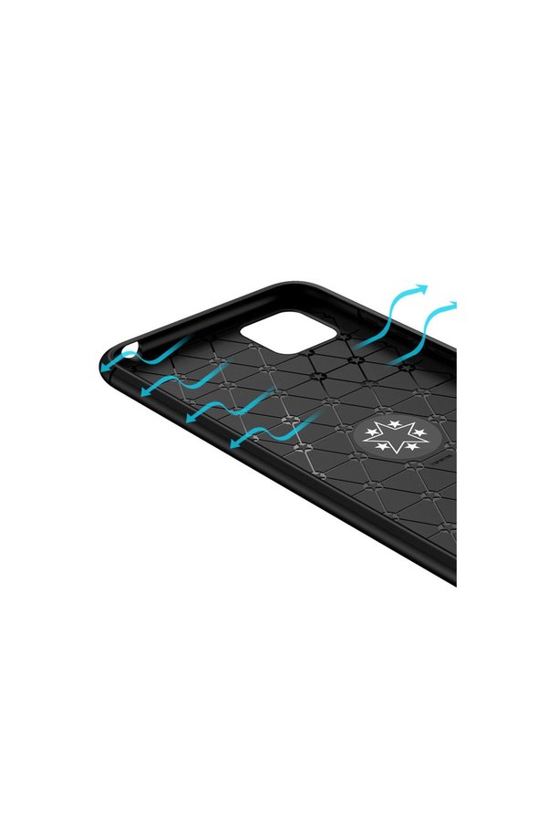 Evi̇mdeyokyok Huawei̇ Y5P Kılıf Range Yüzüklü Si̇li̇kon - Si̇yah-Mavi̇