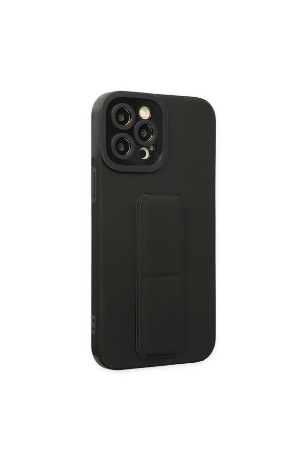 Ethab Ti̇caret Glb-Stl41414 İphone 12 Pro Max Kılıf Mega Standlı Si̇li̇kon - Si̇yah