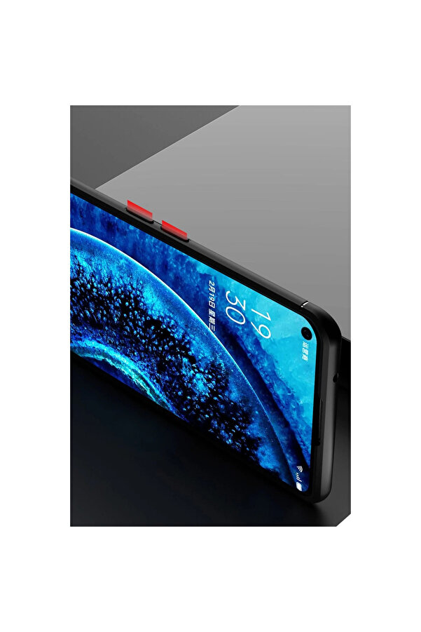 Evi̇mdeyokyok Oppo Fi̇nd X2 Kılıf Range Yüzüklü Si̇li̇kon - Si̇yah