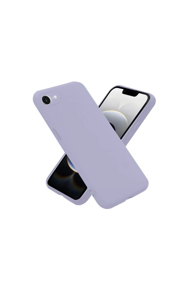 Evimdeyokyok Apple İphone 16E Kılıf Nano İçi Kadife Silikon - Lila