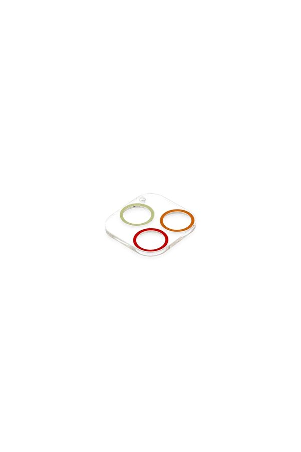 Ethab Ti̇caret Glb-Stl41414 İphone 12 Pro Renkli̇ Kamera Lens Koruma Cam - Turuncu-Kırmızı