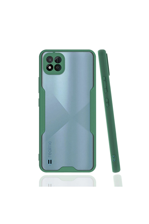 Evi̇mdeyokyok Realme C11 2021 Kılıf Plati̇n Si̇li̇kon - Yeşi̇l